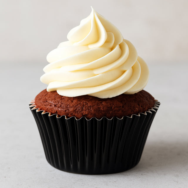 O'Creme Black Foil Cupcake Liner, 2" Diameter - Pack of 500