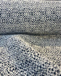 Sandy Domino Soft Chenille Fabric - Beige Off White With Black Domino Pattern, 56" Width (1 Yard)