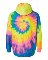 Multi-Color Spiral Tie-Dyed Hooded Sweatshirt