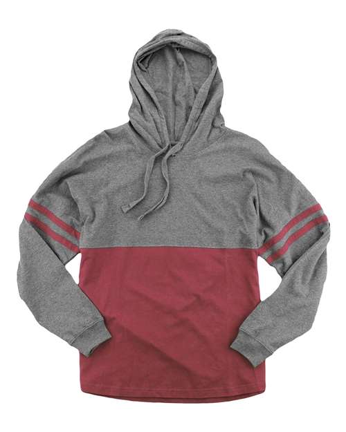 Boxercraft Women's Hooded Pom Pom Jersey T-Shirt