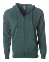 Independent Trading Co. Unisex Special Blend Raglan Full-Zip Hooded Sweatshirt