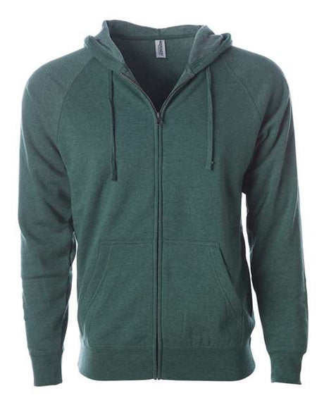 Independent Trading Co. Unisex Special Blend Raglan Full-Zip Hooded Sweatshirt