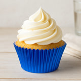 O'Creme Blue Foil Cupcake Liners, 2" Diameter - Pack of 500