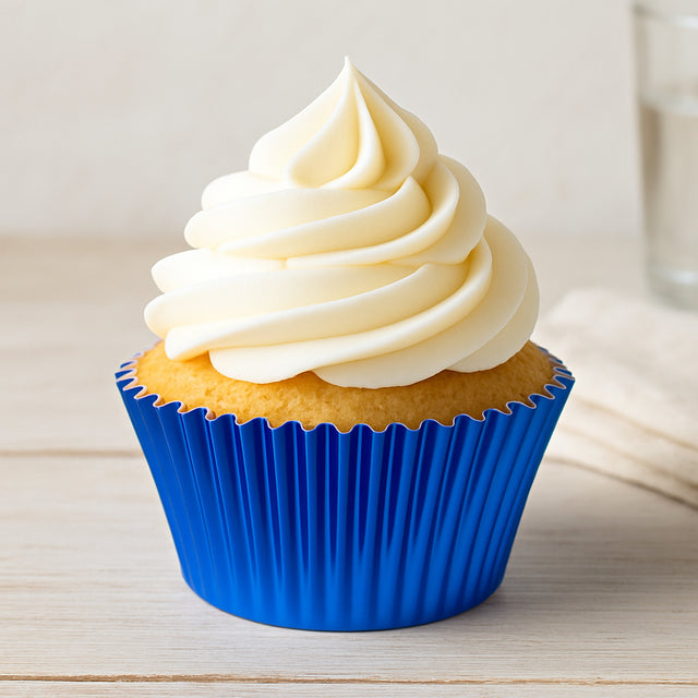 O'Creme Blue Foil Cupcake Liners, 2" Diameter - Pack of 500