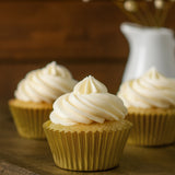 O'Creme Gold Mini Foil Cupcake Liners, 1.25" Diameter - Pack of 500