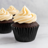 O'Creme Black Mini Foil Cupcake Liners, 1.25" Diameter - Pack of 500