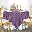 Pintuck Taffeta Square Table Overlay 85x85 Wisteria