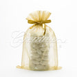 6"X 9" Organza Pouches-Sold By A Dozen Pieces ( 6 Pieces/Inner Pack) (Antique Gold)