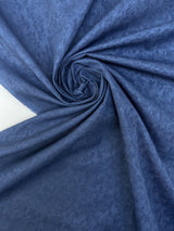 Cotton Viscose Abstract Purple Blue Fabric