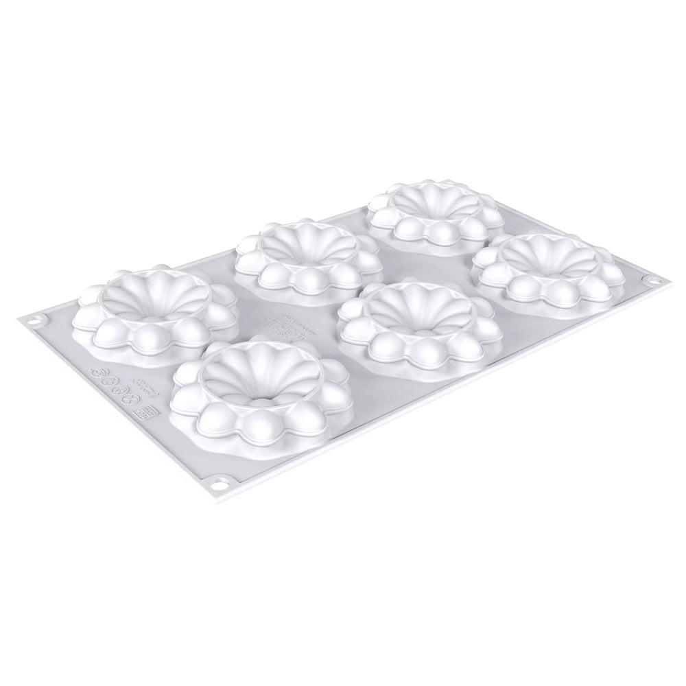 Silikomart BLOOM 45 Silicone Mold, 6 Cavities