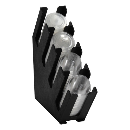 Dispense-Rite LID-4BT Countertop Cup/Llid Organizer - Four Section
