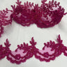 Beaded Corded Lace Trim 3" Wide