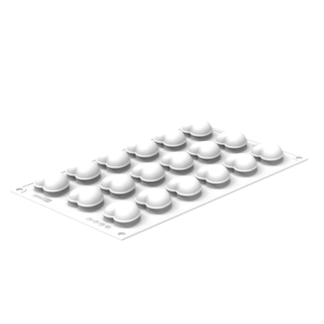 Silikomart CUORE XS 13 Silicone Heart Mold, 18 Cavities