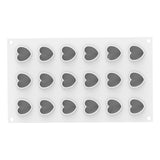 Silikomart CUORE XS 13 Silicone Heart Mold, 18 Cavities