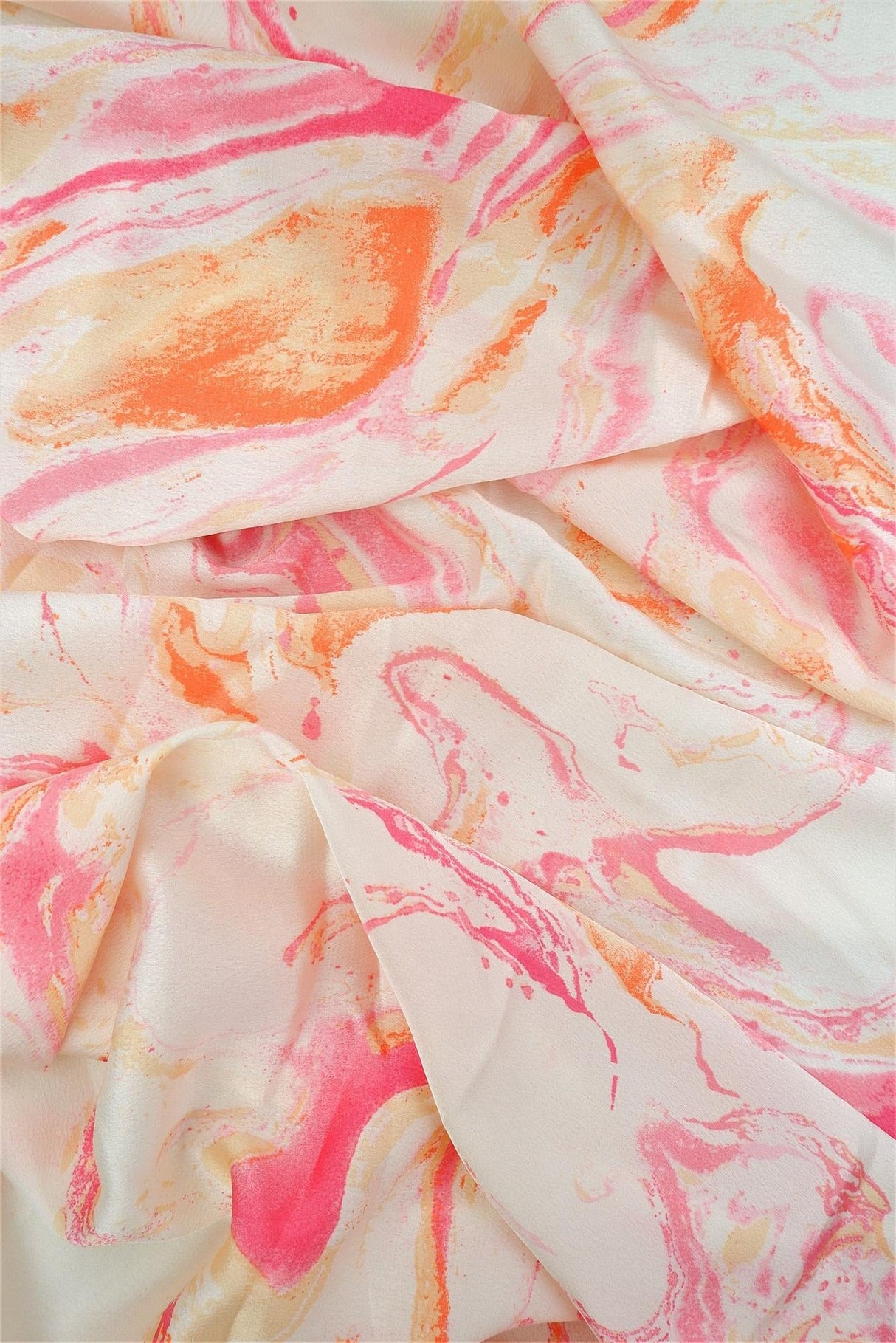 Bubble Satin Marble Print Fabric