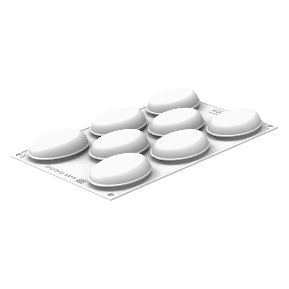Silikomart OVAL 80 Silicone Mold, 8 Cavities