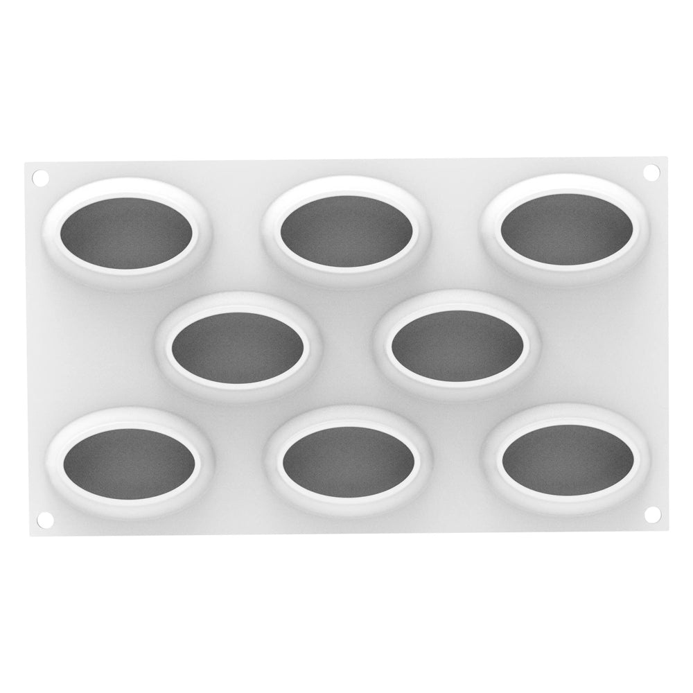 Silikomart OVAL 80 Silicone Mold, 8 Cavities