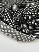 Cotton Poplin Gray Polka Dot