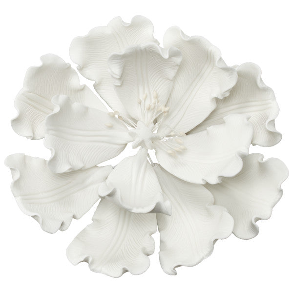 White Peony Gum Paste Flowers Decorations Cake Topper 1 large flower