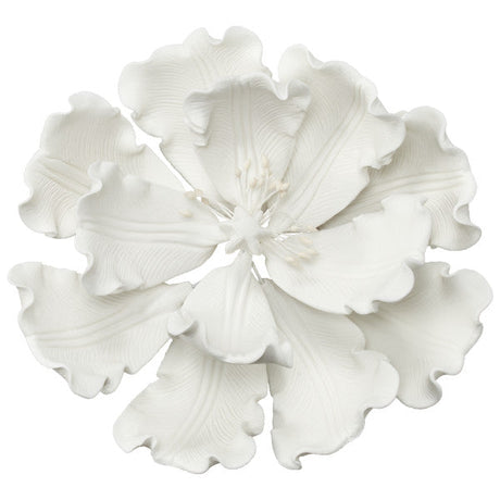White Peony Gum Paste Flowers Decorations Cake Topper 1 large flower