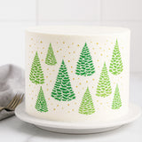 O'Creme Christmas Tree Cake Decorating Stencil