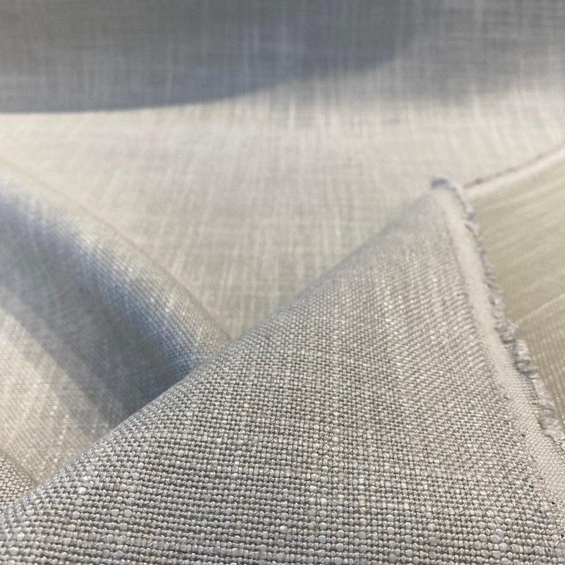 Darwin Linen Quicksand Italian Tailored Upholstery Drapery Fabric - Quicksand Silver, 55-56" Width (By The Yard)