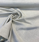Darwin Linen Quicksand Italian Tailored Upholstery Drapery Fabric - Quicksand Silver, 55-56" Width (By The Yard)