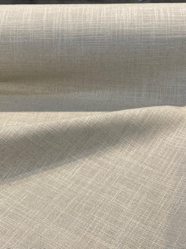 Darwin Linen Toast Viscose Cotton Linen Fabric - Toast Solid, 55" To 56" Width (1 Yard)