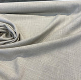 Darwin Linen Shadow Italian Tailored Upholstery Drapery Fabric - Shadow Gray, 55" To 56" Width (1 Yard)