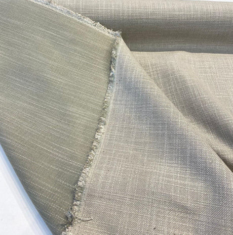 Darwin Linen Shadow Italian Tailored Upholstery Drapery Fabric - Shadow Gray, 55" To 56" Width (1 Yard)