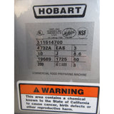 Hobart 4732A 3HP Meat Grinder, Used Excellent Condition