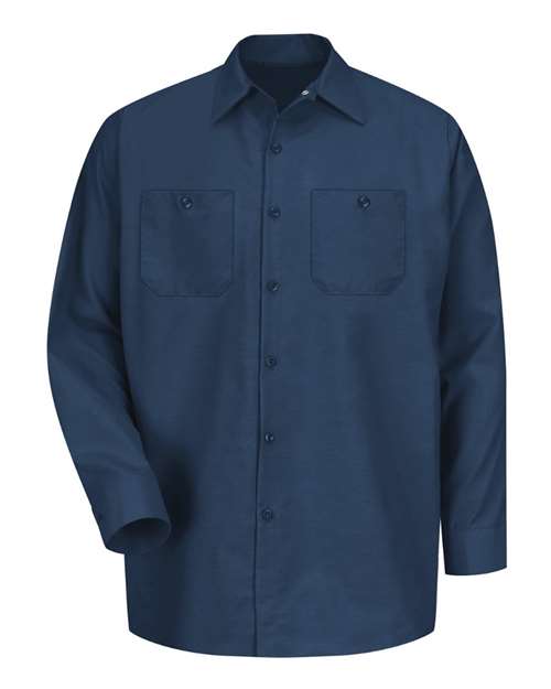 Red Kap Men's Tall Industrial Long Sleeve Work Shirt