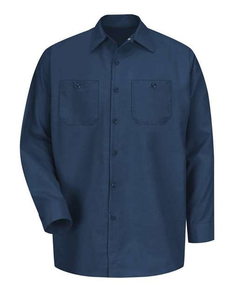 Red Kap Men's Tall Industrial Long Sleeve Work Shirt