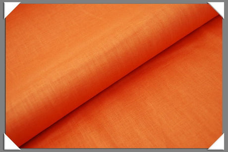 Tangerine 100 Percent Linen Fabric - Tangerine, 58" Width