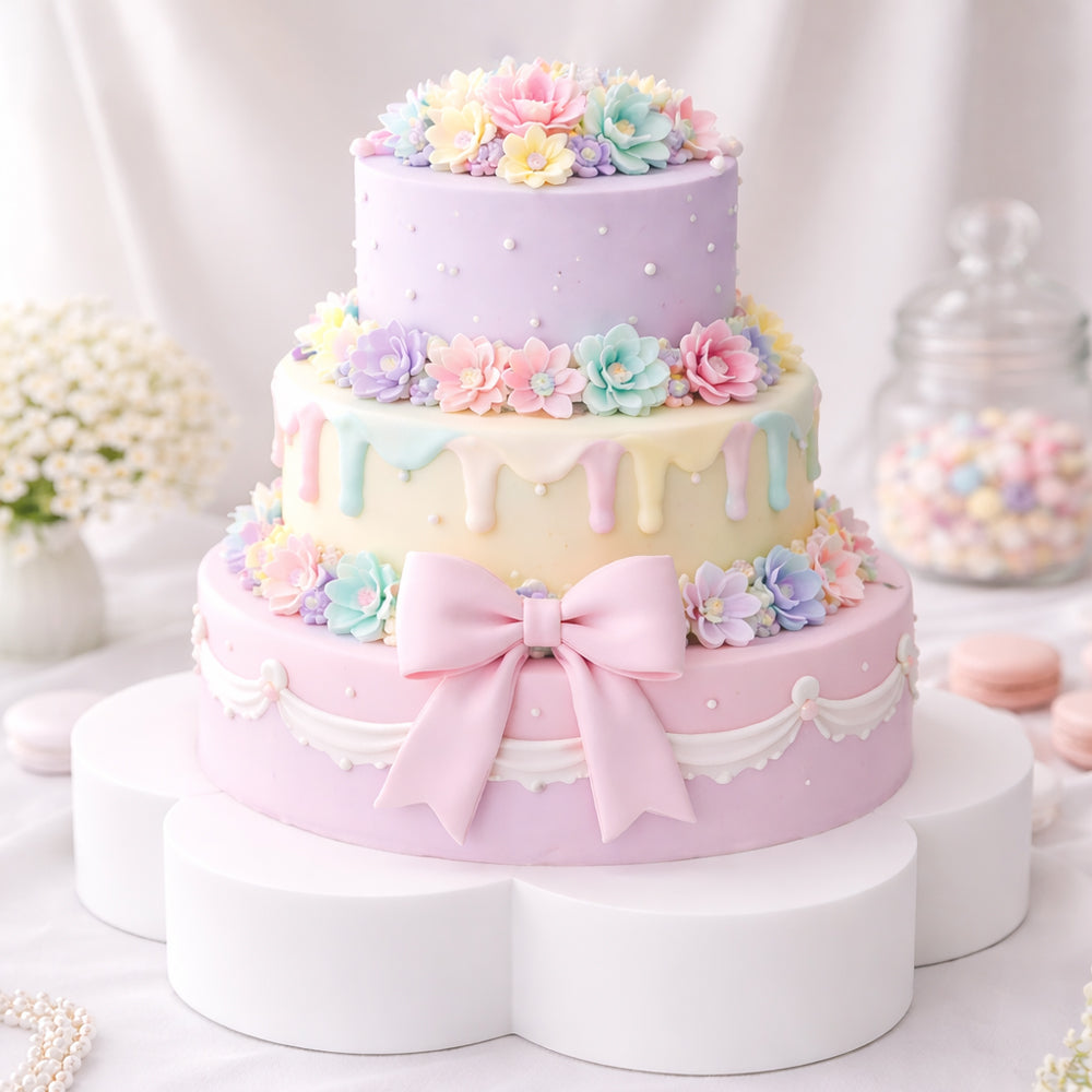 O'Creme Polystyrene Petal Cake Dummy, 18" x 4" High