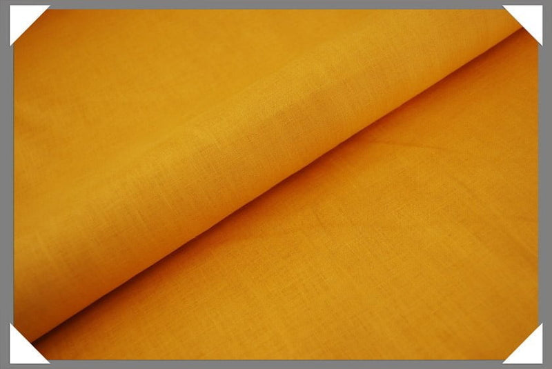 Yellow Linen Fabric - Yellow, 58" Width