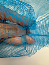 Blue Polyamide Mesh Fabric