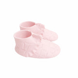 O'Creme Pink Ruffled Gumpaste Booties, 2.75" x 1.5" x 1.0" - 1 Pair