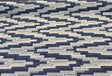 Underline Blue Ink Woven Upholstery Fabric - Blue, Ivory And White Texture, 56" Width (1 Yard)