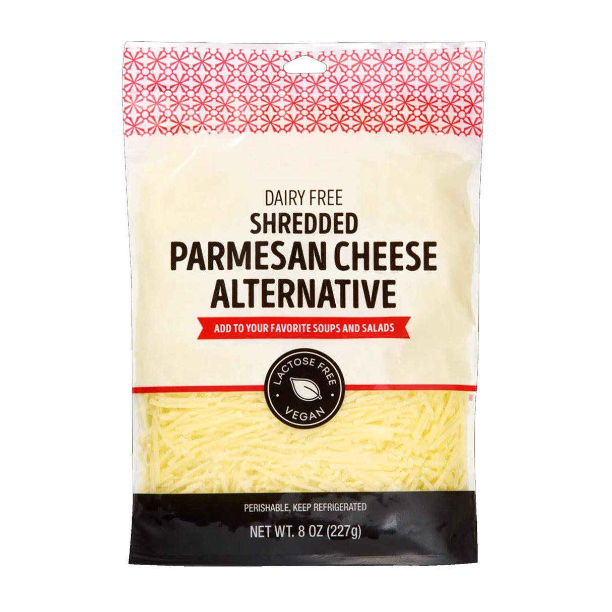 Plant-Based Parmesan Style Shreds Dairy-Free Vegan Cheese Alternative