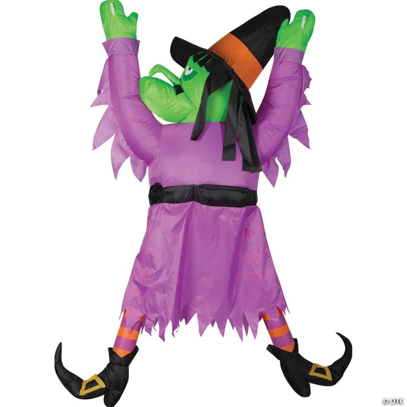 60" Blow Up Inflatable Hanging Witch