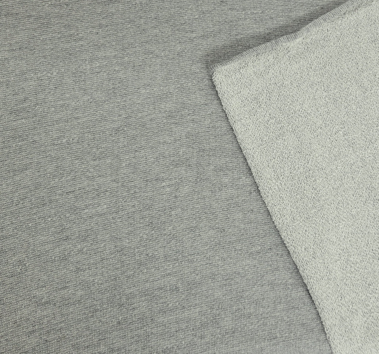 French Terry Knit Heather Gray