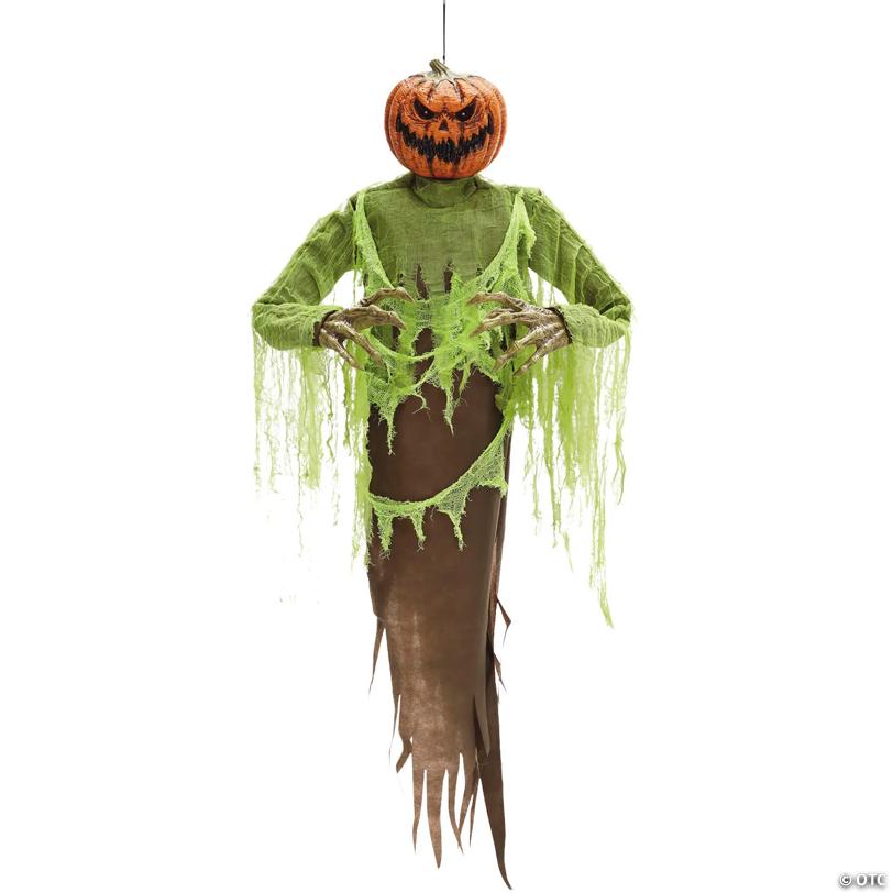 60" Hanging Pumpkin Halloween Decoration