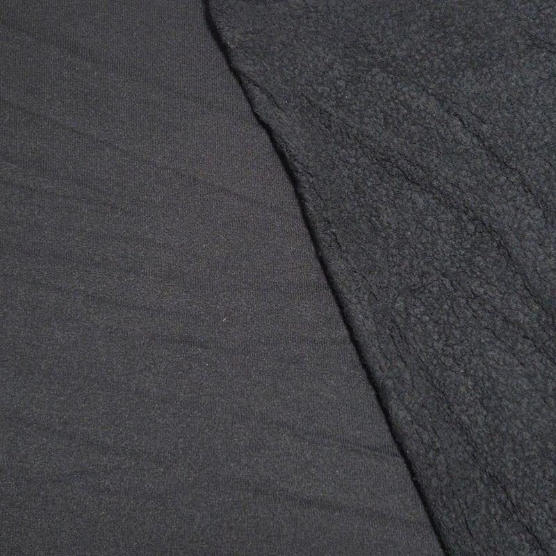 Sherpa Fleece Black Stretchy Modal Blend