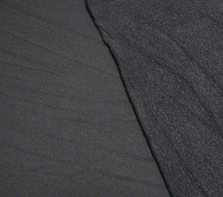 Sherpa Fleece Black Stretchy Modal Blend
