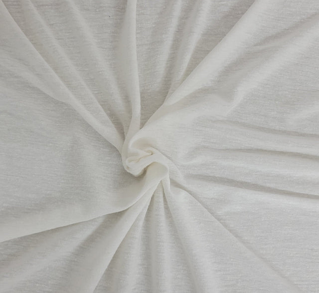 Linen Jersey Knit Off White