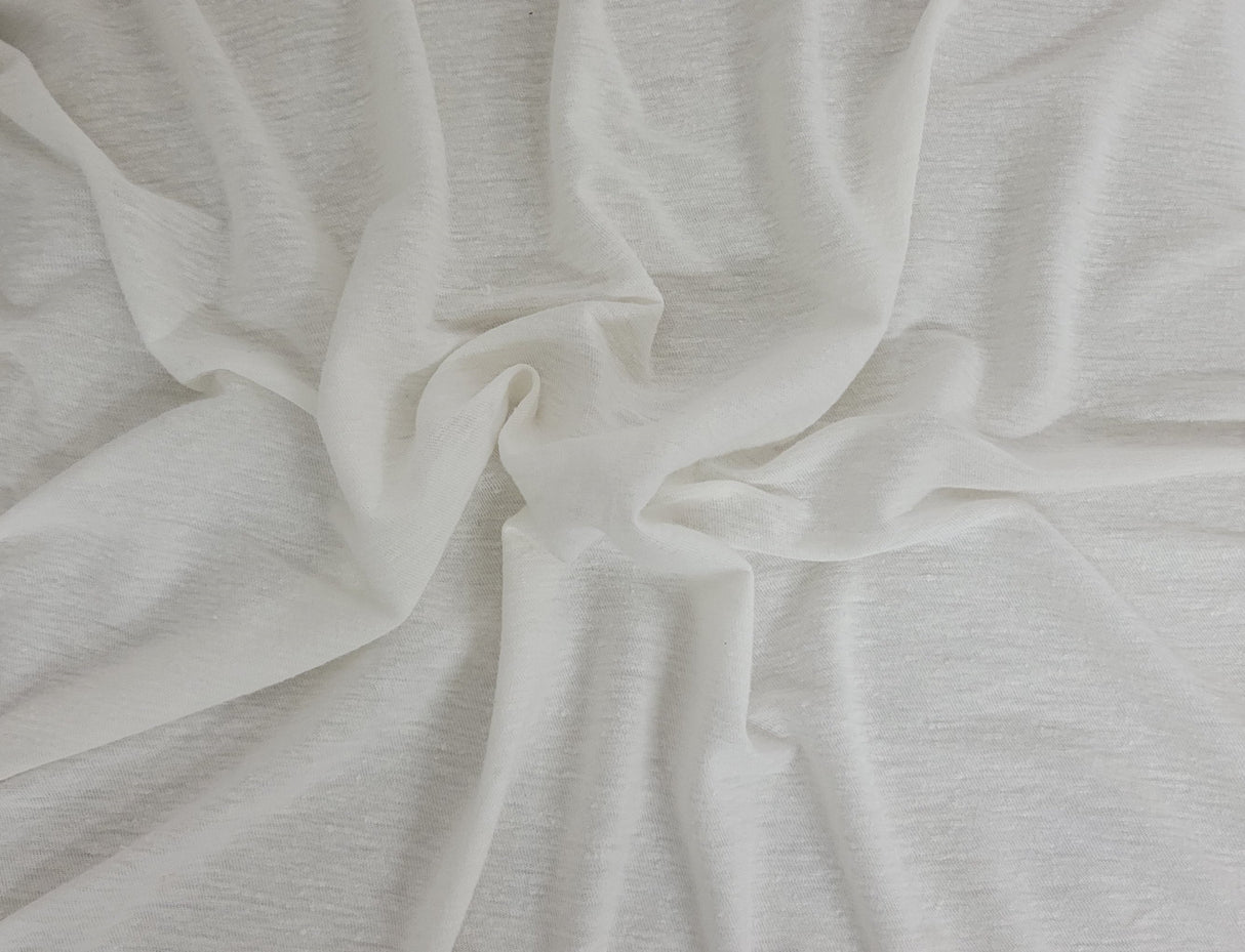 Linen Jersey Knit Off White