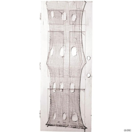 RADYAN Creepy Door Cloth Halloween Decoration in Polyester for Entryways shown in a clear product image