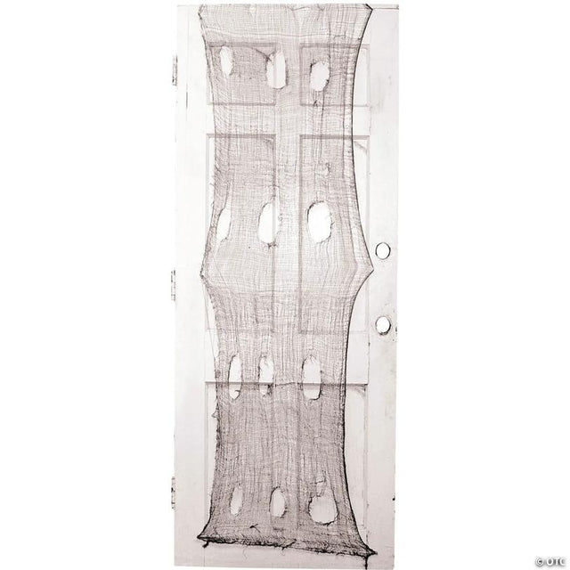 60" x 30" Black Creepy Door Cloth Polyester Halloween Decoration