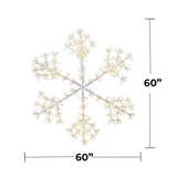 60" Sparkler Snowflake LED RGBWW